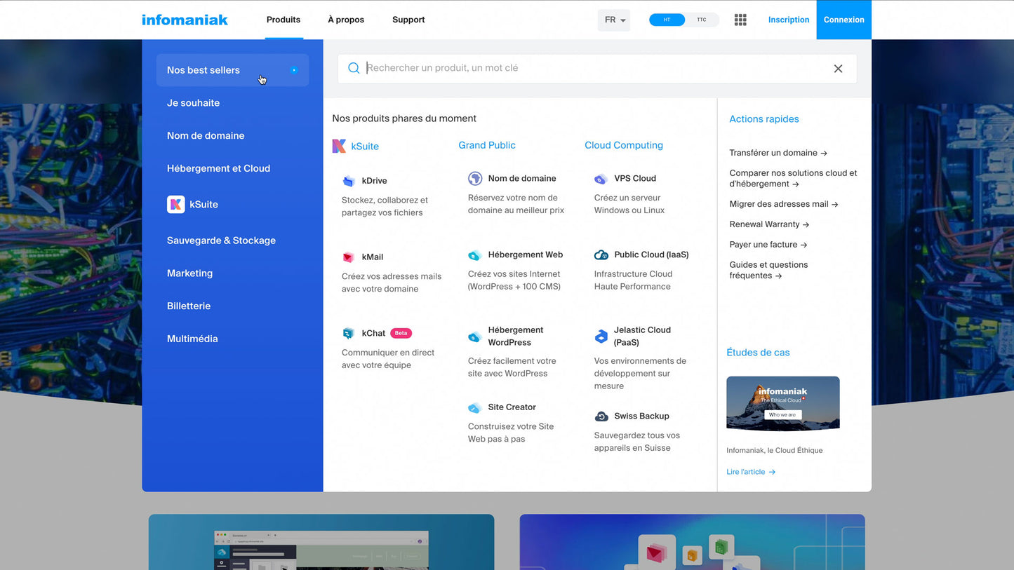 Menu complexe avec React et CSS
